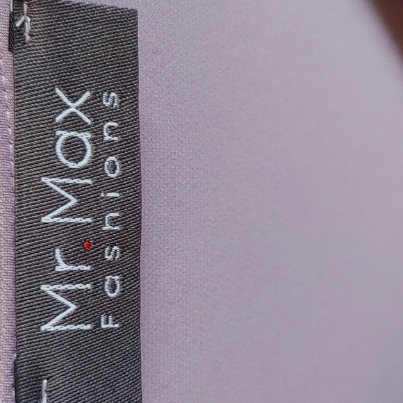 🌻 Long Sleeve Lilac Pastel Slinky XL V-Neck Top - Picture 3 of 5